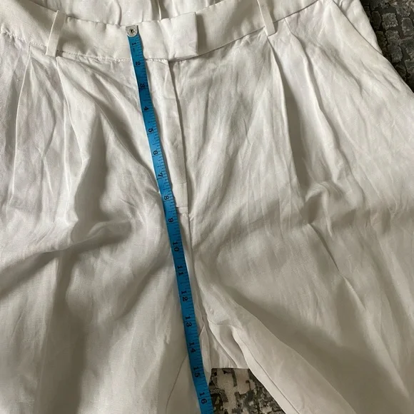 H&M White Linen Blend Pants - Picture 8 of 10